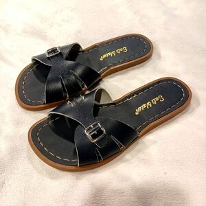 Salt Water Sandal Classic Navy Adjustable Washable Casual Slide Size 6 W…